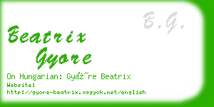 beatrix gyore business card